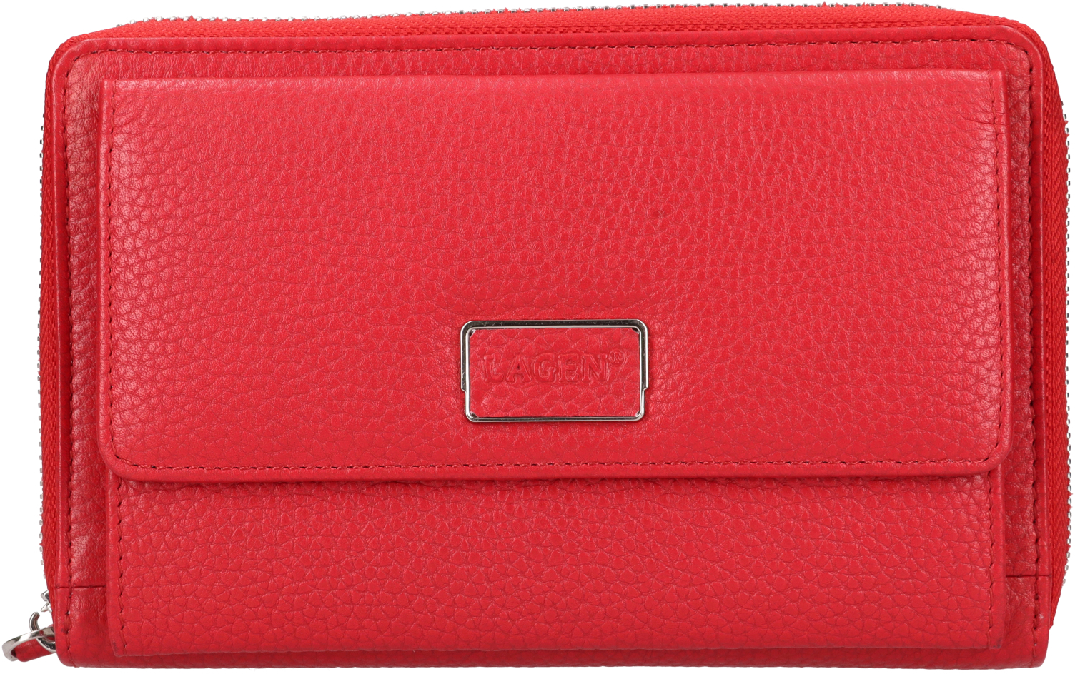 Lagen Dámska kožená crossbody kabelka BLC/5425 RED