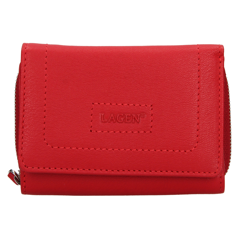 Lagen Dámská kožená peněženka BLC/4373/419 RED