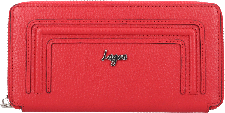 Levně Lagen Dámská kožená peněženka BLC/5591/922 RED