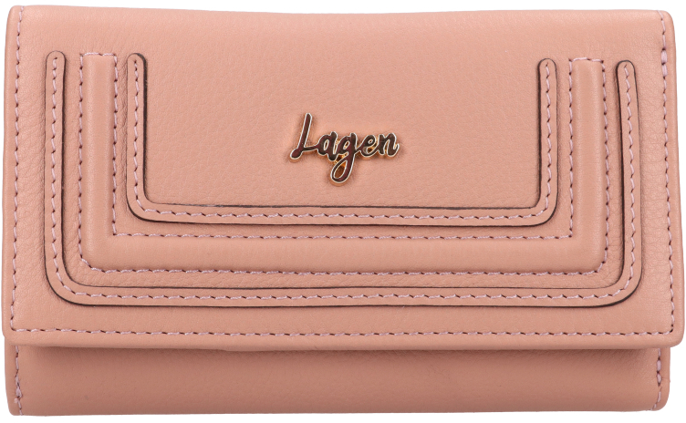 Levně Lagen Dámská kožená peněženka BLC/5782/323 PEACH