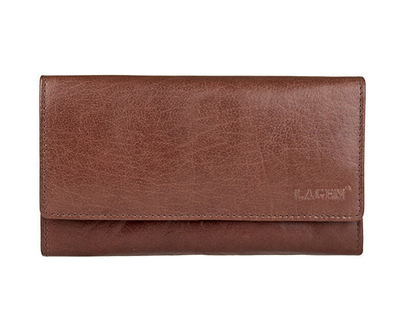 Lagen Dámska kožená peňaženka V-62 Brown