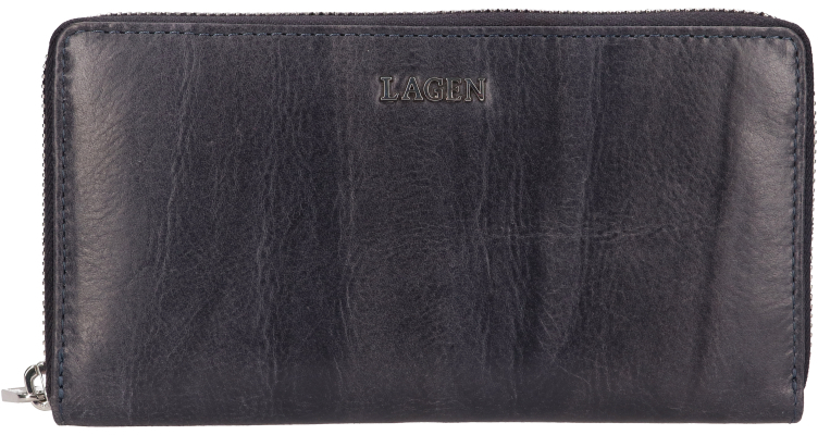 Levně Lagen Dámská kožená peněženka LG-2161 GREY