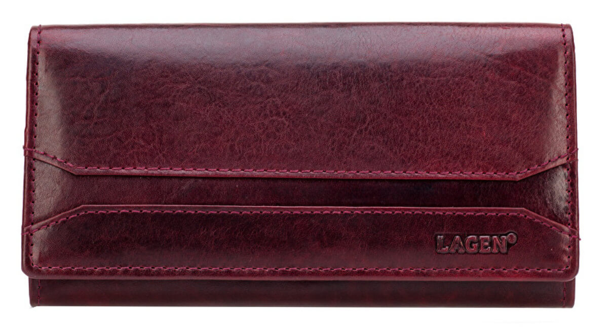 Lagen Dámská kožená peněženka W-2025/T W.Red