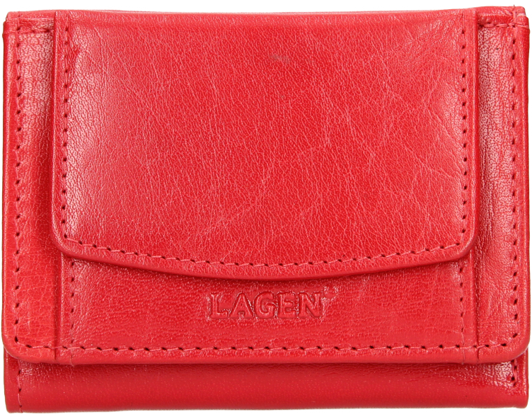 Levně Lagen Dámská kožená peněženka W-2031 RED