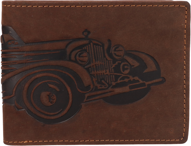 Lagen Pánská kožená peněženka 19179 BRN CAR