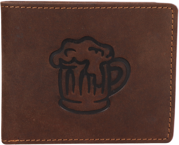 Levně Lagen Pánská kožená peněženka 66-3701 BIG MUG BRN