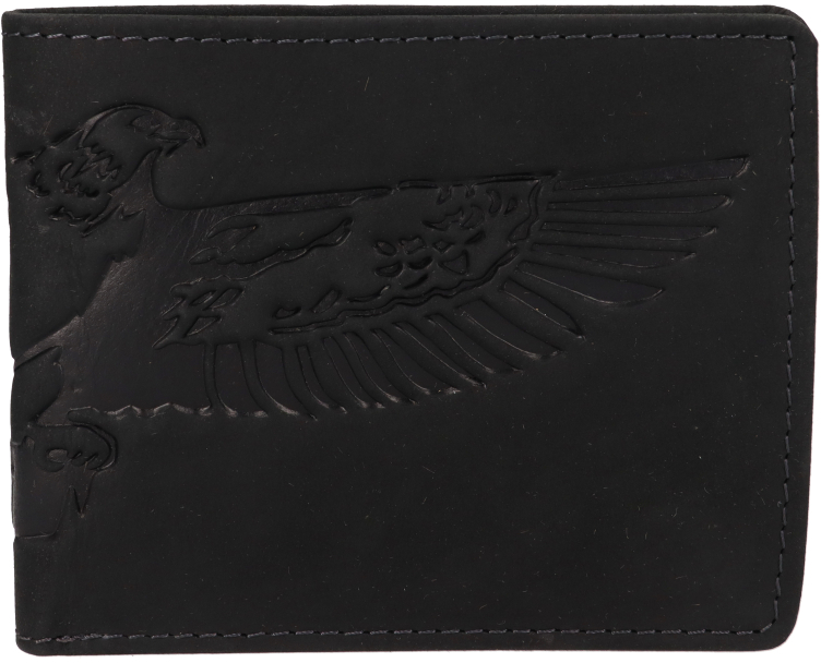 Levně Lagen Pánská kožená peněženka 66-3701 BLK EAGLE