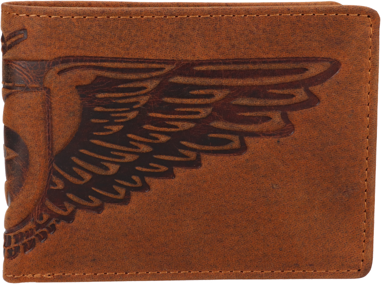 Levně Lagen Pánská kožená peněženka 66-6403 TAN-OLD EAGLE