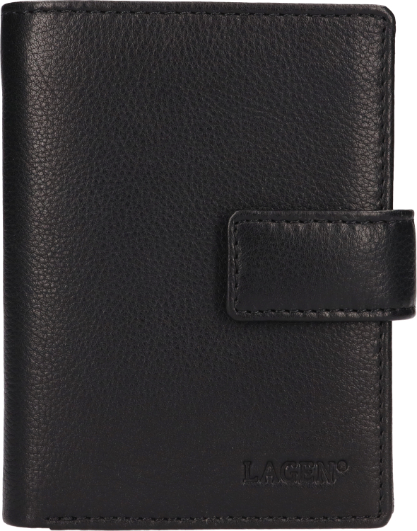 Lagen Pánská kožená peněženka LG-2149/L BLK