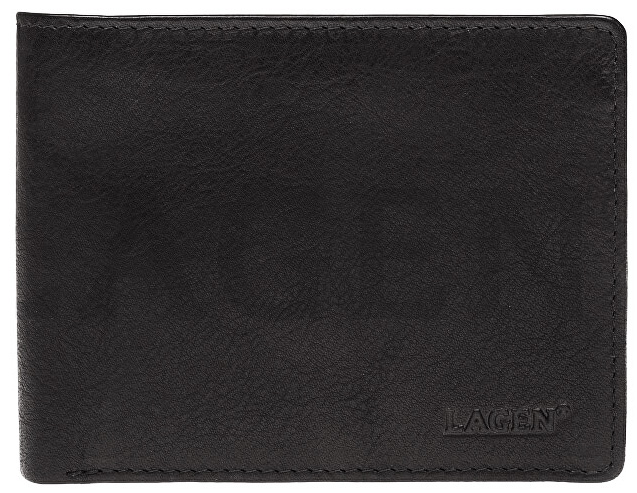 Levně Lagen Pánská kožená peněženka 2104 E BRN