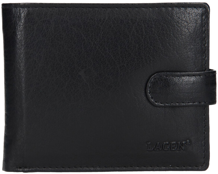 Lagen Pánská kožená peněženka E-1036 BLK