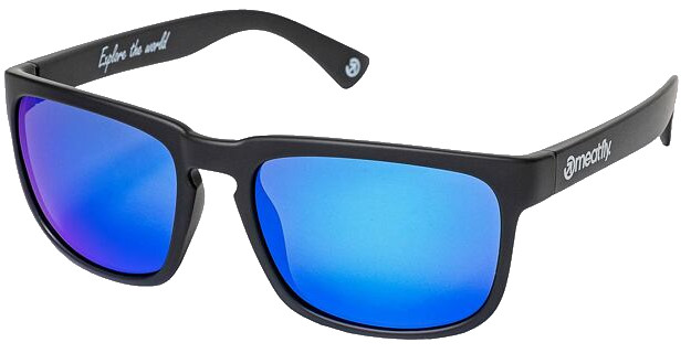Meatfly Polarizačné slnečné okuliare Gammy Black Matt/Blue