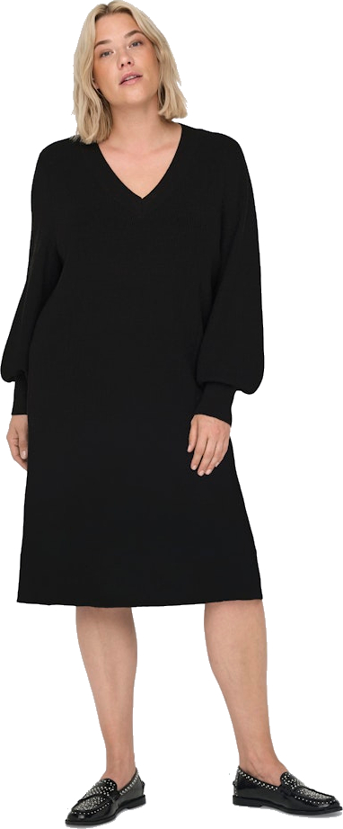 ONLY CARMAKOMA Dámské šaty CARKATIA Regular Fit 15327167 Black 5XL/6XL