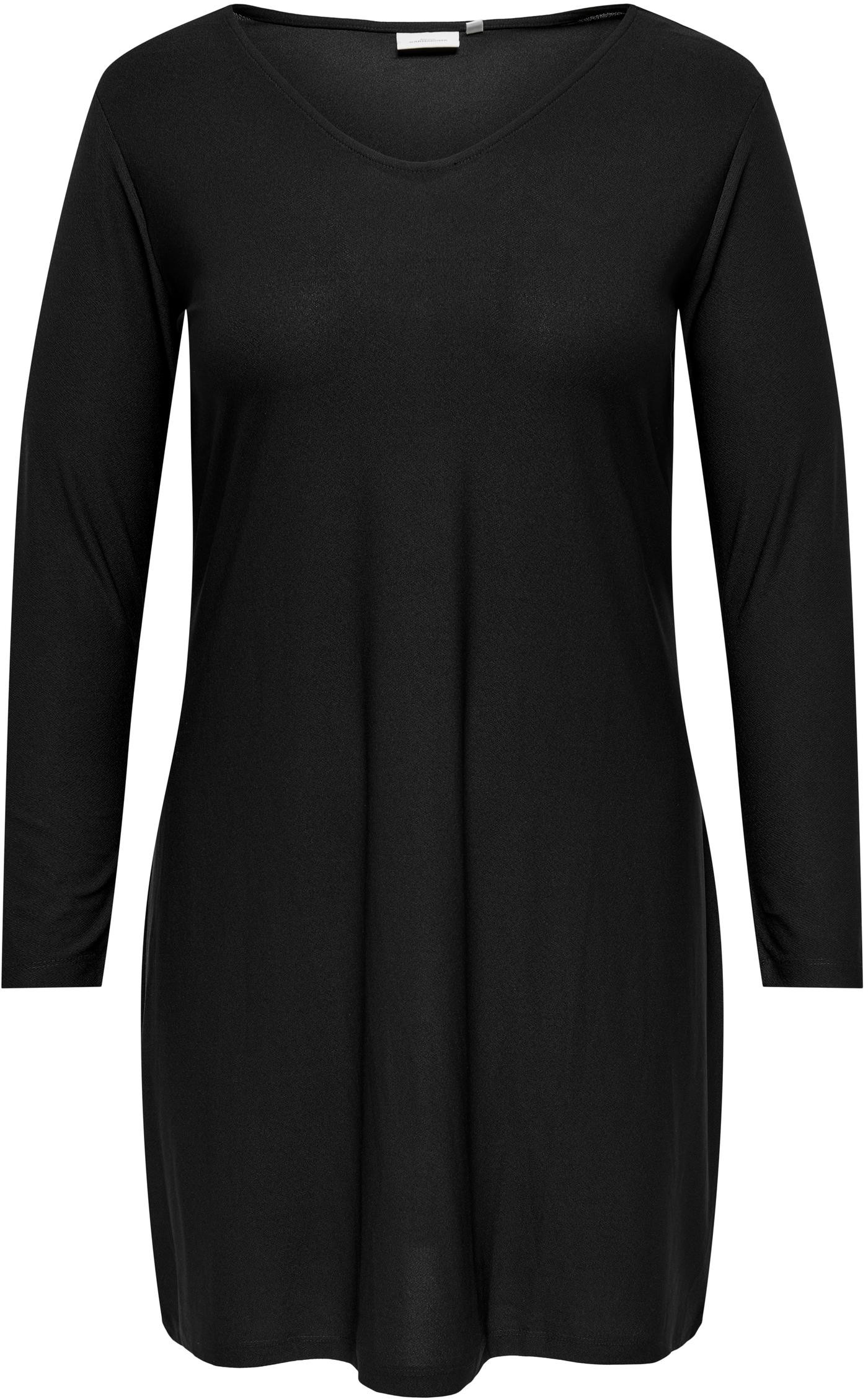ONLY CARMAKOMA Dámske šaty CARSANSA Regular Fit 15308186 Black 5XL/6XL