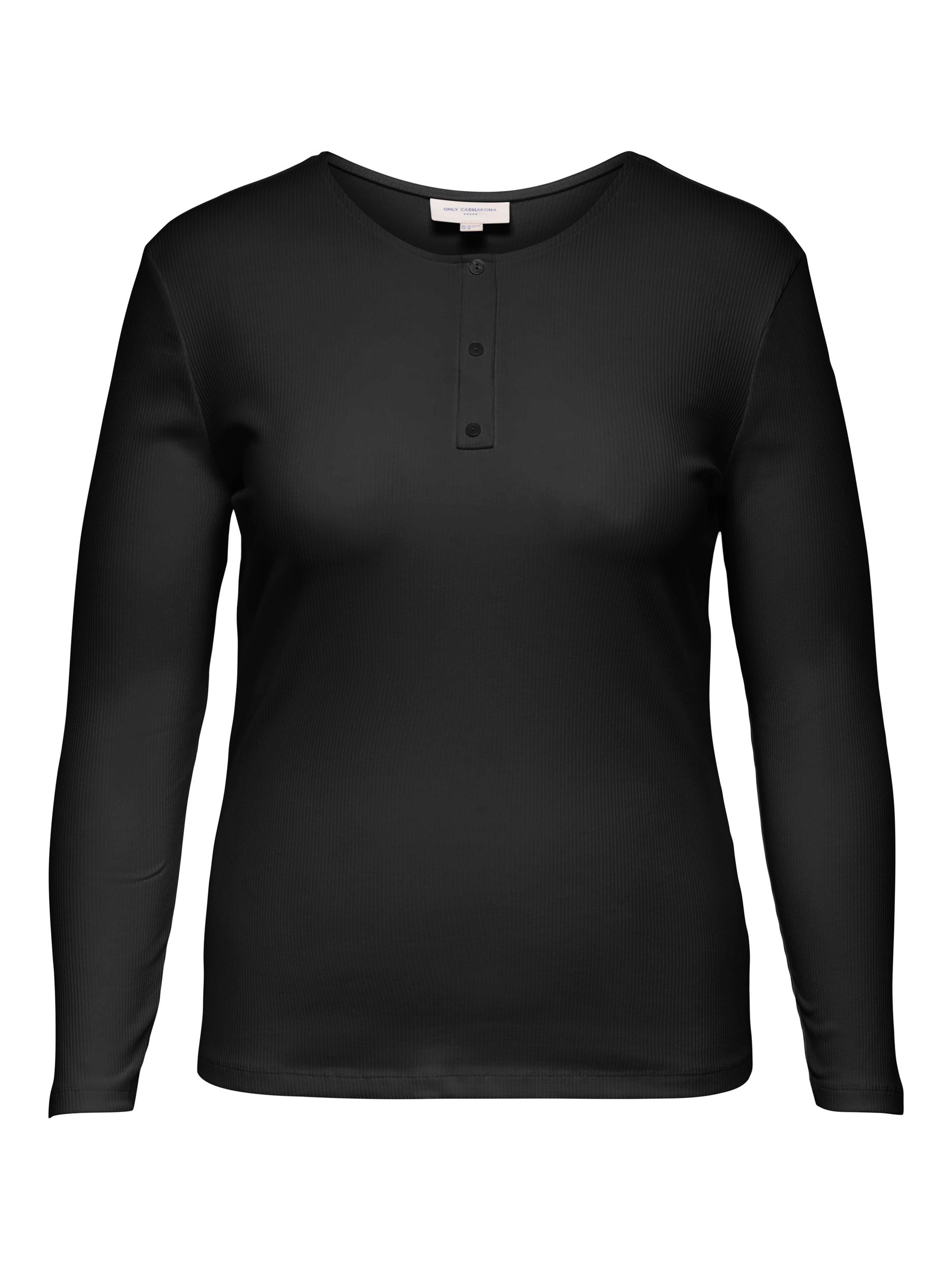 ONLY CARMAKOMA Dámske tričko CARADDA Regular Fit 15266971 Black 7XL