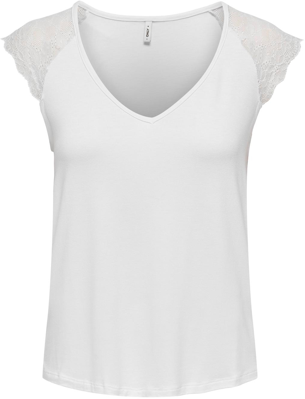 ONLY Dámske tričko ONLPETRA Slim Fit 15315803 White L