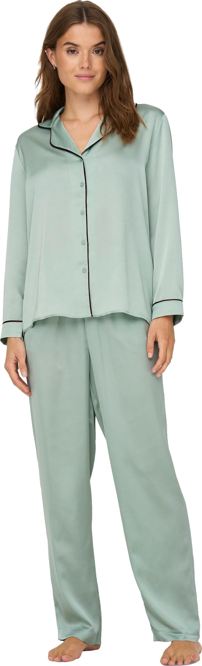 ONLY Dámské pyžamo ONLHANNAH 15303337 Aqua Gray XL