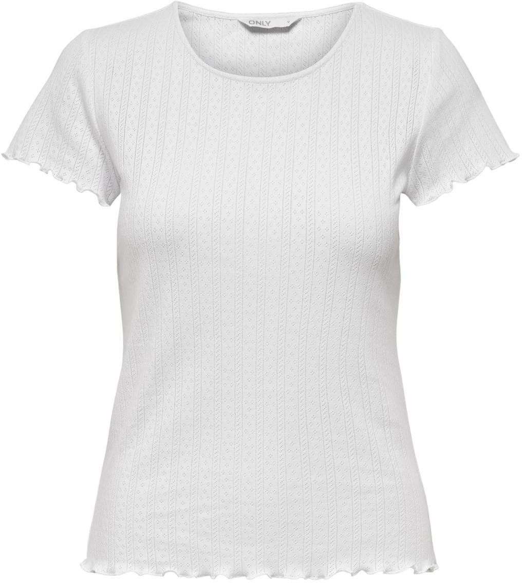 ONLY Dámske tričko ONLCARLOTTA Tight Fit 15256154 White L