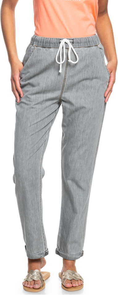 Roxy Dámské kalhoty Slow Swell Grey Relaxed Fit ERJDP03277-SKP0 M