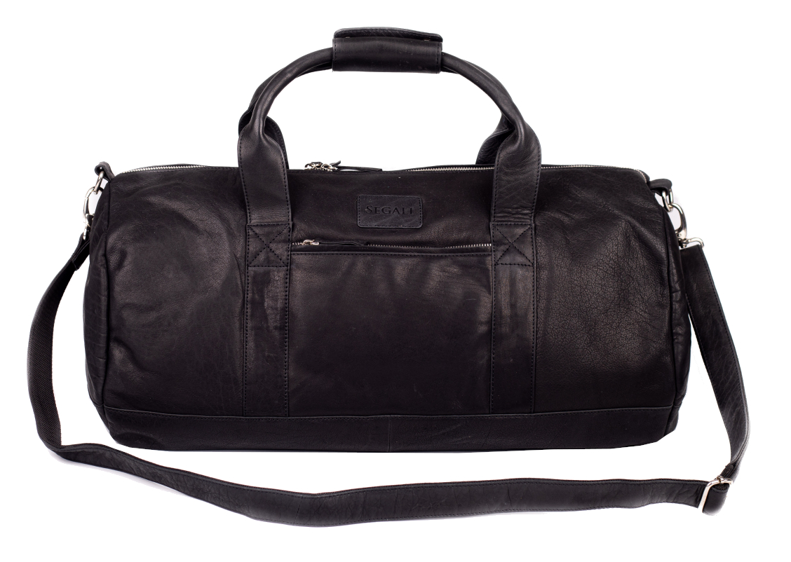SEGALI Cestovná kožená taška 1010 Black