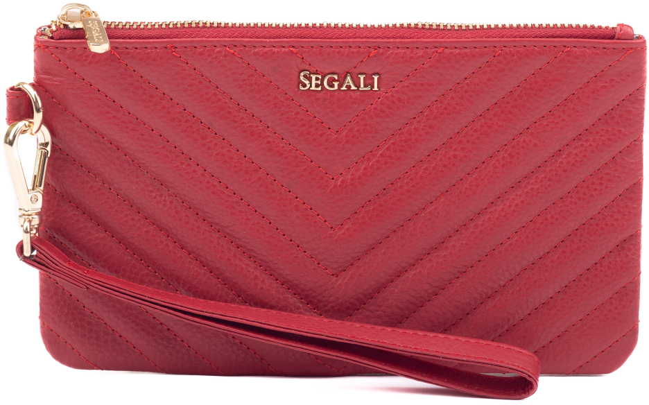 SEGALI Dámska kožená peňaženka - púzdro na doklady 50510 red