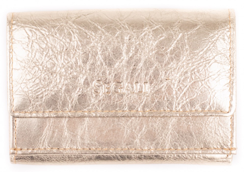 SEGALI Dámská kožená peněženka 1756 golden shiny