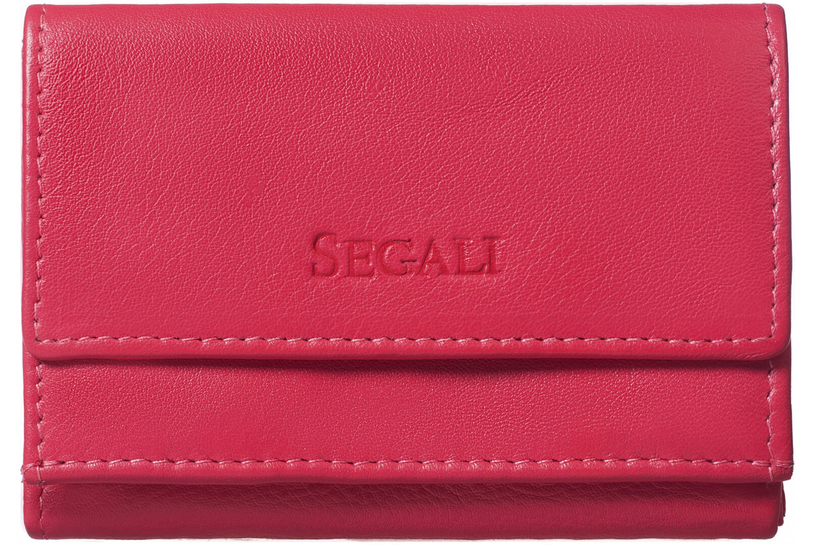 Levně SEGALI Dámská kožená peněženka 1756 hot pink