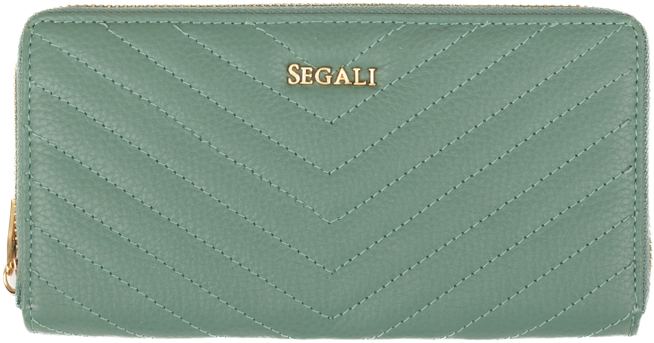 SEGALI Dámska kožená peňaženka 50509 lt.green