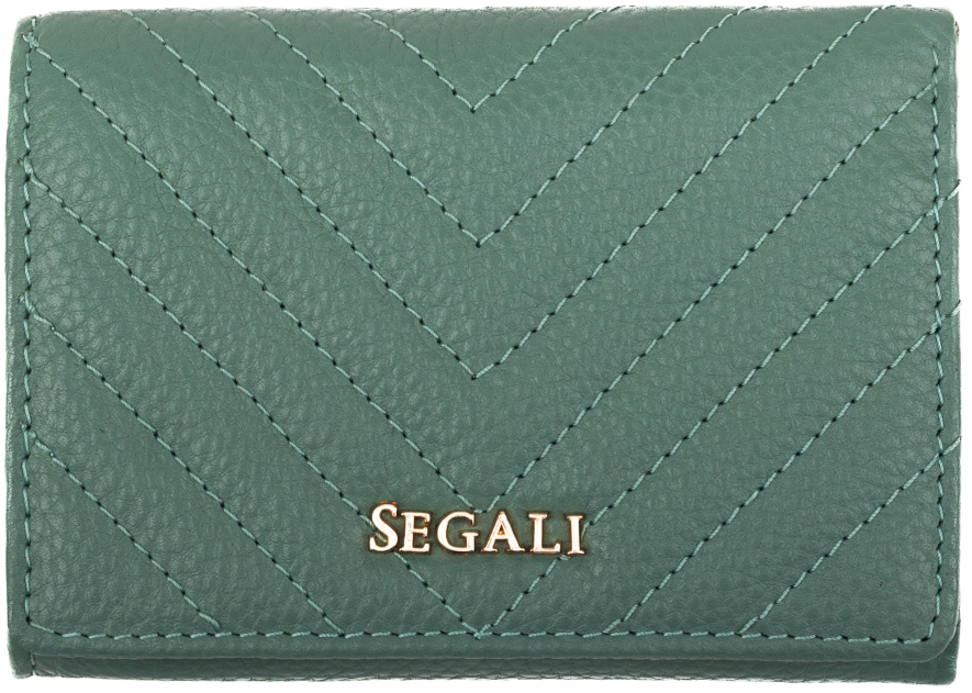 SEGALI Dámska kožená peňaženka 50514 lt.green