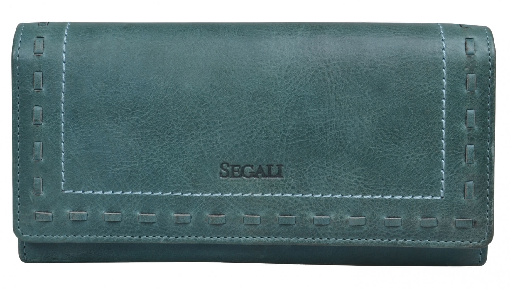 SEGALI Dámska kožená peňaženka 7052 green