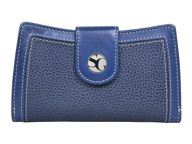 Levně SEGALI Dámská kožená peněženka 7053 blue