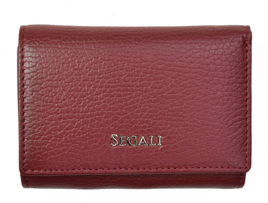 SEGALI Dámska kožená peňaženka 7106 B bordo