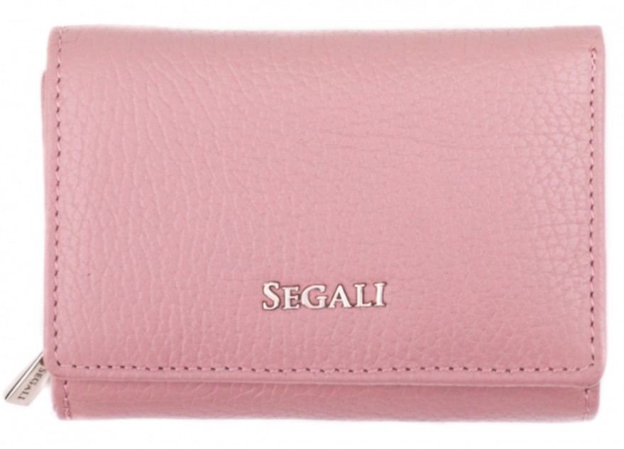 Levně SEGALI Dámská kožená peněženka 7106 B cameo rose
