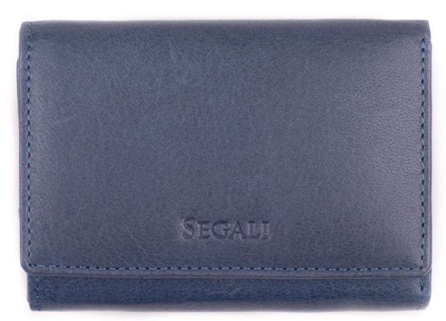 SEGALI Dámská kožená peněženka 7106 BS indigo