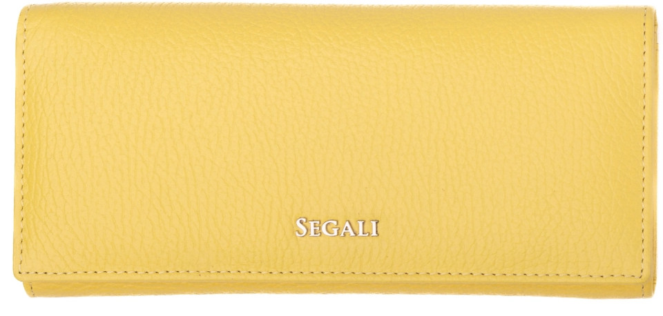 SEGALI Dámska kožená peňaženka 7409 yellow