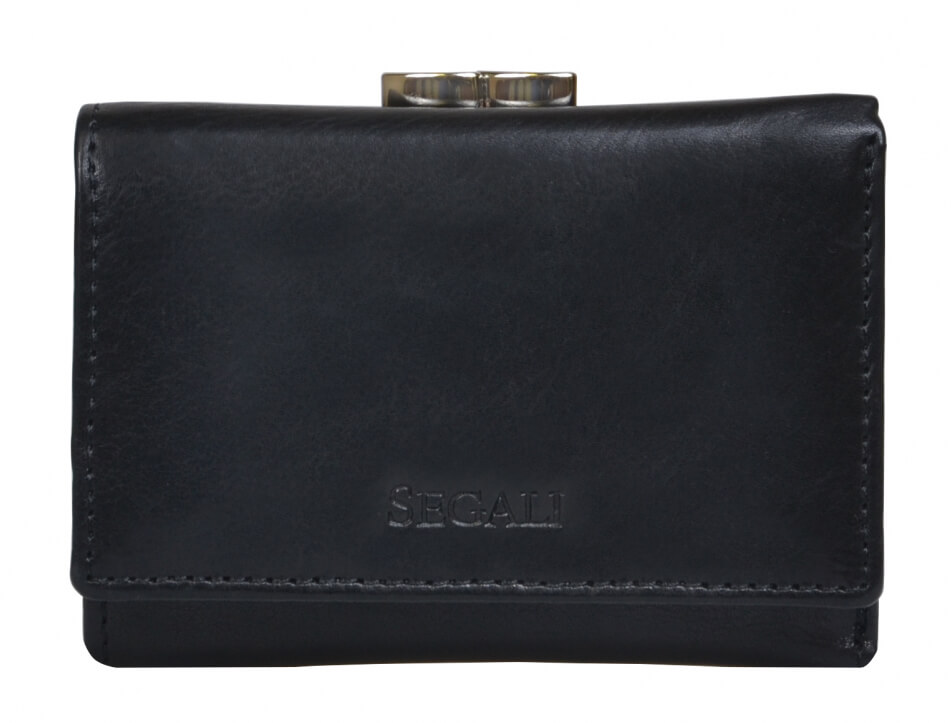 SEGALI Dámská kožená peněženka 870 black