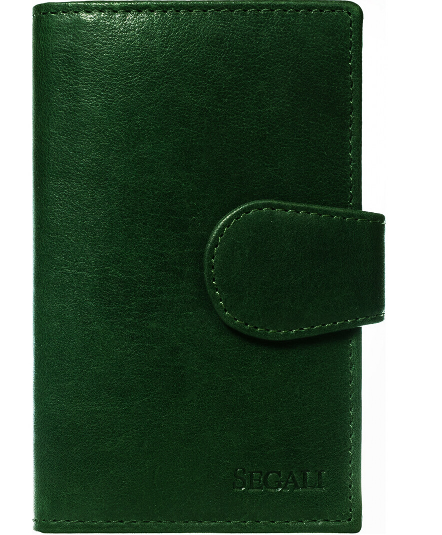 SEGALI Dámska kožená peňaženka 9023 A green