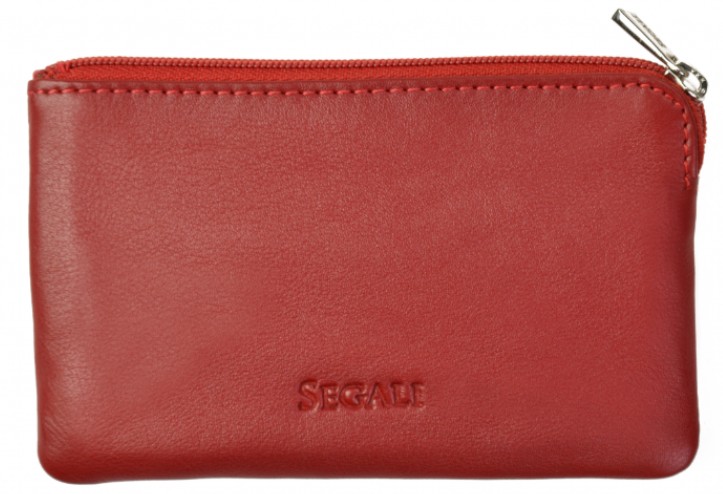 Levně SEGALI Kožená mini peněženka-klíčenka 7289 red