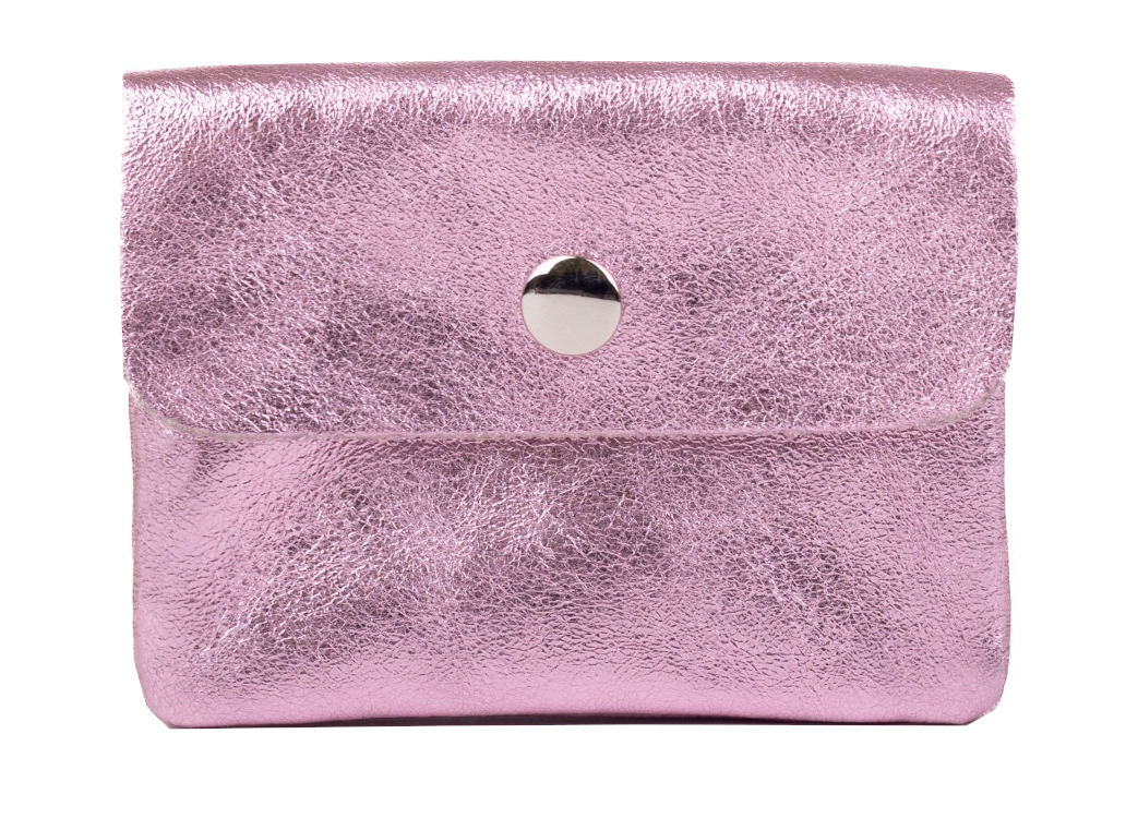 Levně SEGALI Kožená mini peněženka NETA pink