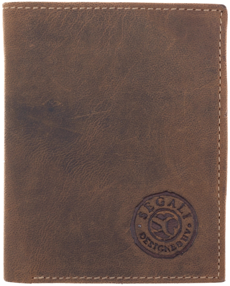 SEGALI Pánska kožená peňaženka 1041 brown