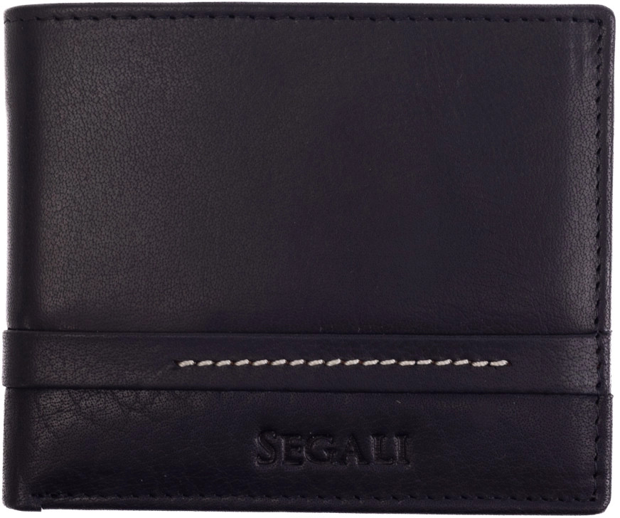 SEGALI Pánska kožená peňaženka 1042 black