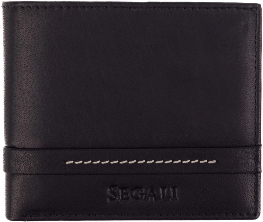SEGALI Pánská kožená peněženka 1043 black