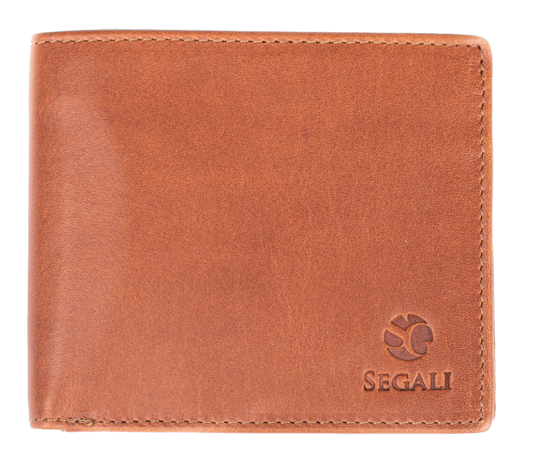 SEGALI Pánská kožená peněženka 148 cognac