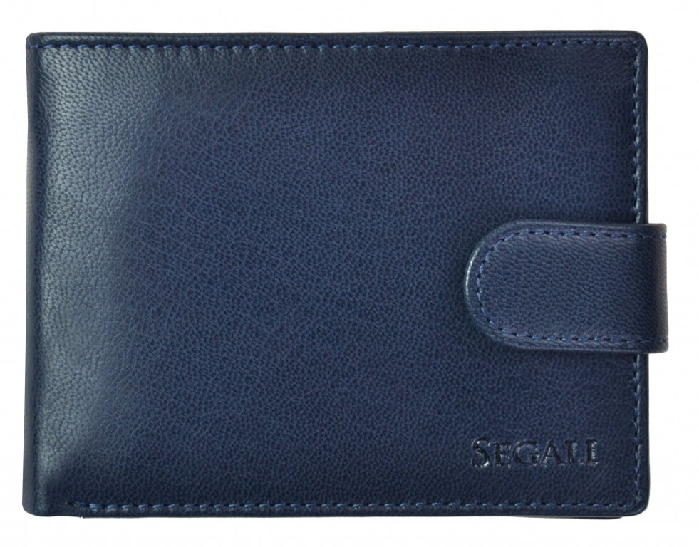 Levně SEGALI Pánská kožená peněženka 2511 blue