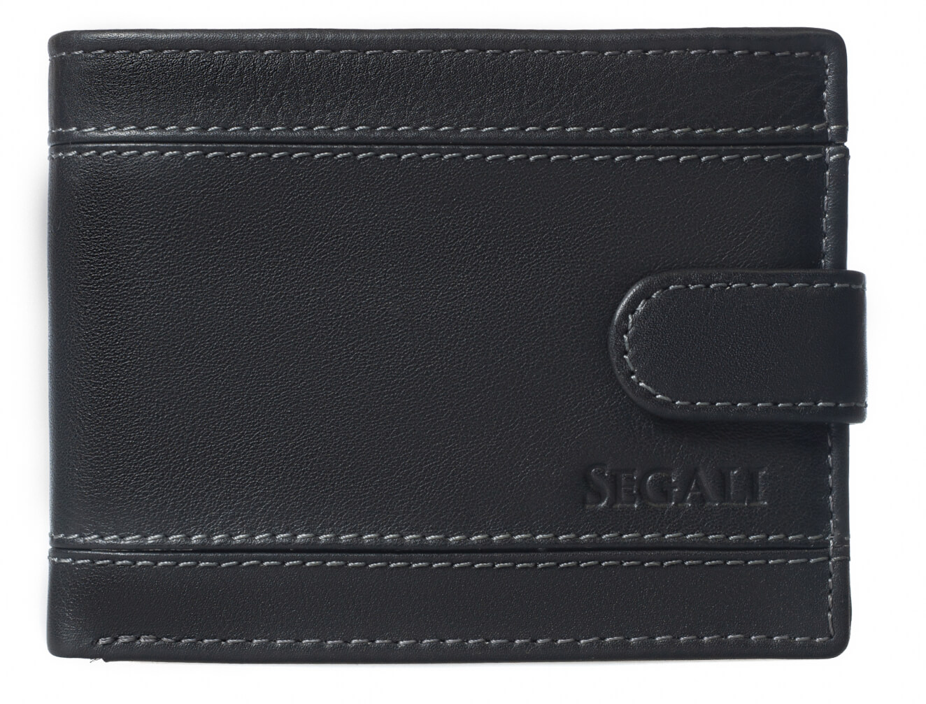 SEGALI Pánská kožená peněženka 61285 black