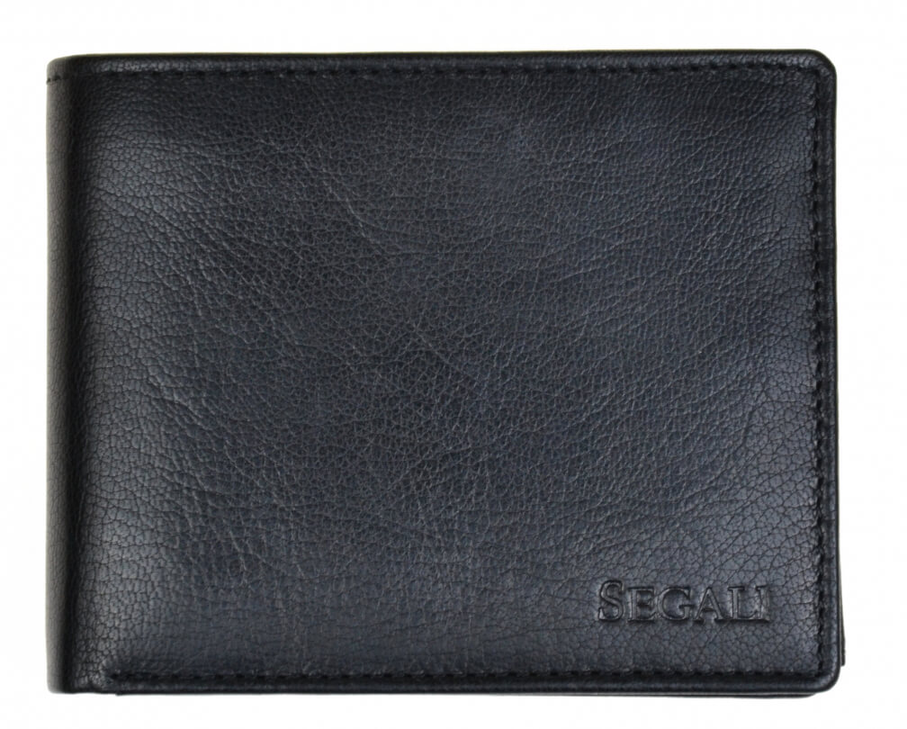 SEGALI Pánska kožená peňaženka 7265 black