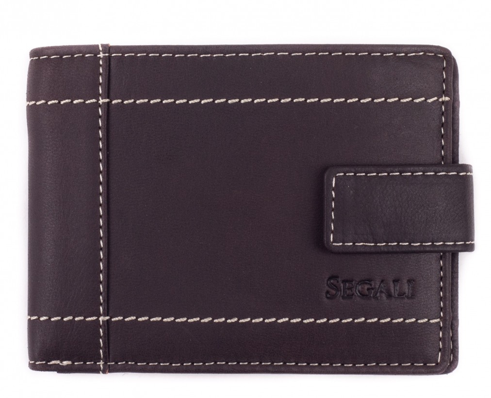 SEGALI Pánska kožená peňaženka 7515L brown