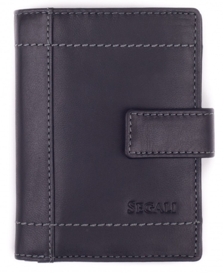Levně SEGALI Pánská kožená peněženka 7516L black