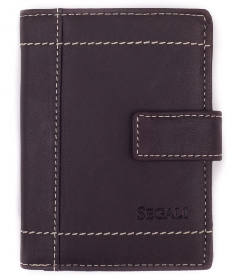SEGALI Pánska kožená peňaženka 7516L brown