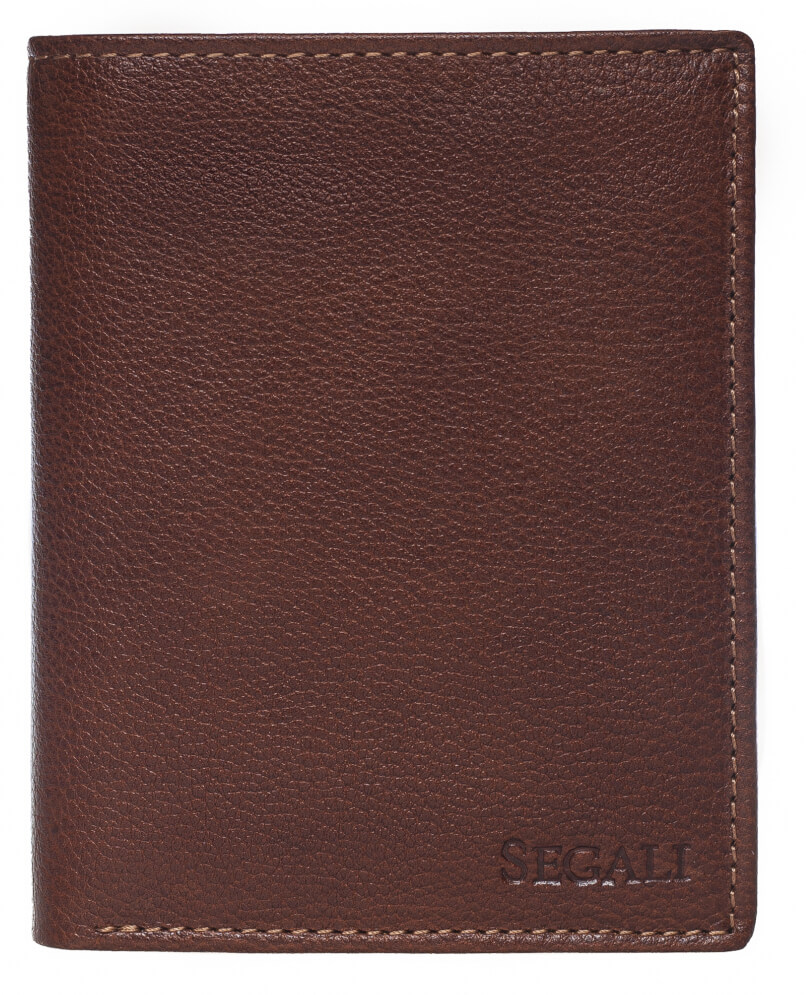 SEGALI Pánska kožená peňaženka 81046 brown